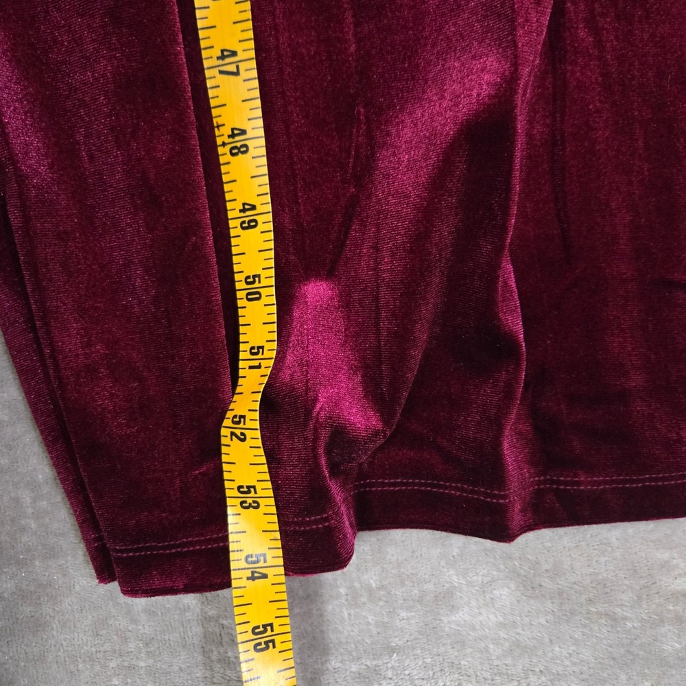 Candalite Petite Burgundy Velvet Sequin Holiday Dress PL Whimsigoth Formal‎ - Picture 7 of 9